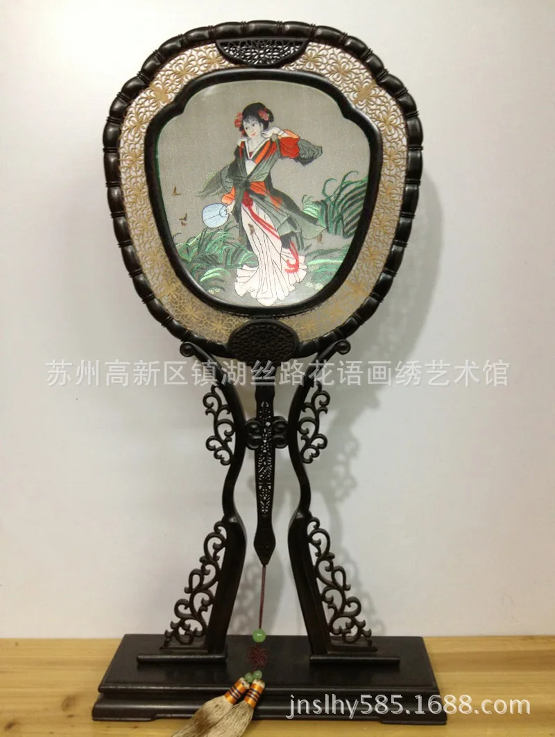 

High-grade rosewood carvings of flowers hand-carved sandalwood Gongshan high technology sectors classical antique ladies