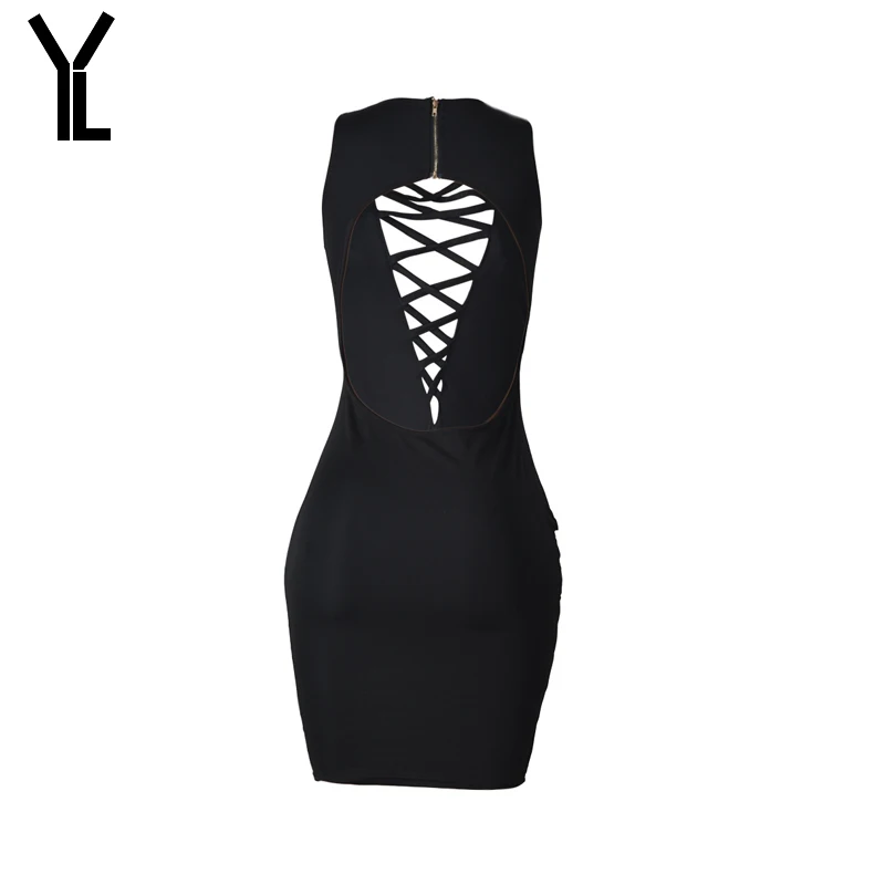 2018 Women Dress V Neck Solid Sexy Lace Up Straight Robe Femme Fashion Summer Party | Женская одежда