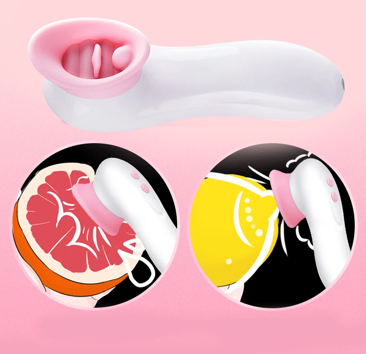 Nipple Breast Sucking Stimulator Vibrator Sex Oral Licking Tongue 7 Vibrating Clitoris Adult Product | Красота и здоровье