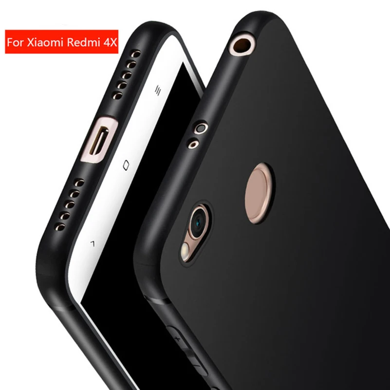 Чехол для Xiaomi Redmi 4X силиконовый тонкий чехол матовый мягкий из ТПУ Pro чехлы
