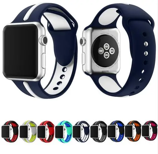 Спортивный силиконовый ремешок для Apple Watch Series 4/3/2/1 часов iWatch 42 мм 44 40 38