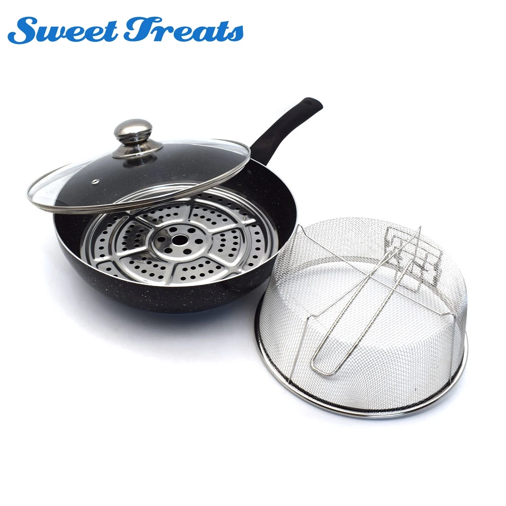 Sweettreats 28 см антипригарная сковорода без дыма поддон для сковороды сковорода обычно используется для газа и индукции cooke