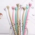 (1 шт.Продажа) набор гелевых ручек с кривой головы кошки, милые школьные принадлежности, офисные канцелярские принадлежности, фотоальбом милые ручки, школьные принадлежности