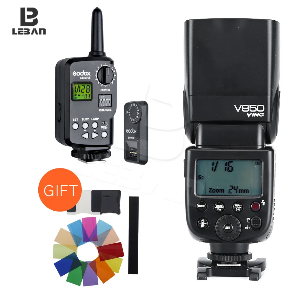 Godox V850 GN58 литий ионный аккумулятор для Камеры Вспышка Speedlite + FT 16S Беспроводное
