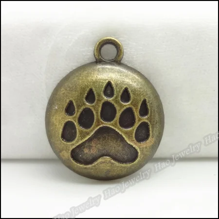 

50pcs Vintage Charms Round Pendant Antique bronze Fit Bracelets Necklace DIY Metal Jewelry Making