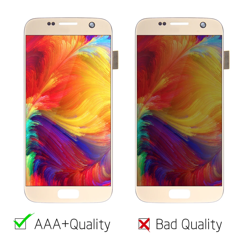 Оригинал 5 1 ''Super AMOLED для SAMSUNG Galaxy S7 G930 G930F G930A SM ЖК дисплей сенсорный экран