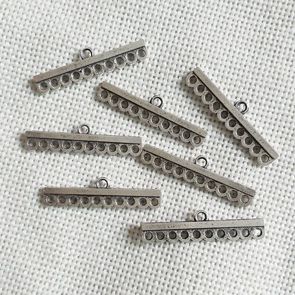 Винтажные золотые и серебряные подвески 3 ряда пряди переключатели застежки для