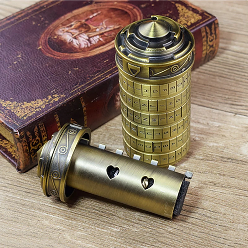 Да Винчи код игрушки замки криптекс письмо пароль Escape камерный реквизит
