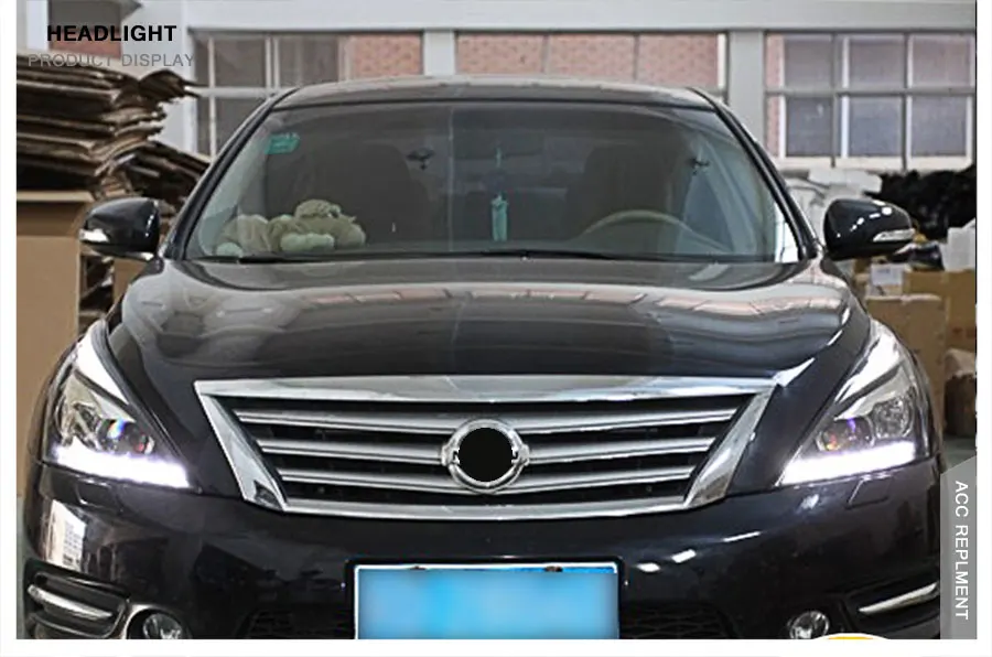 2 шт. светодиодный фары для Nissan Teana 2008-2012 светодиодный автомобильный фонарь ангельские глазки ксенон HID комплект Противотуманные фары светодиодный дневные ходовые огни