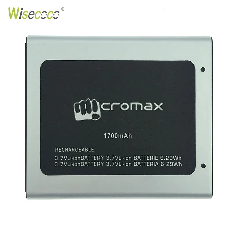 Аккумуляторная литий ионная батарея Wisecoco Q326 для мобильного телефона Micromax Q 326 мм