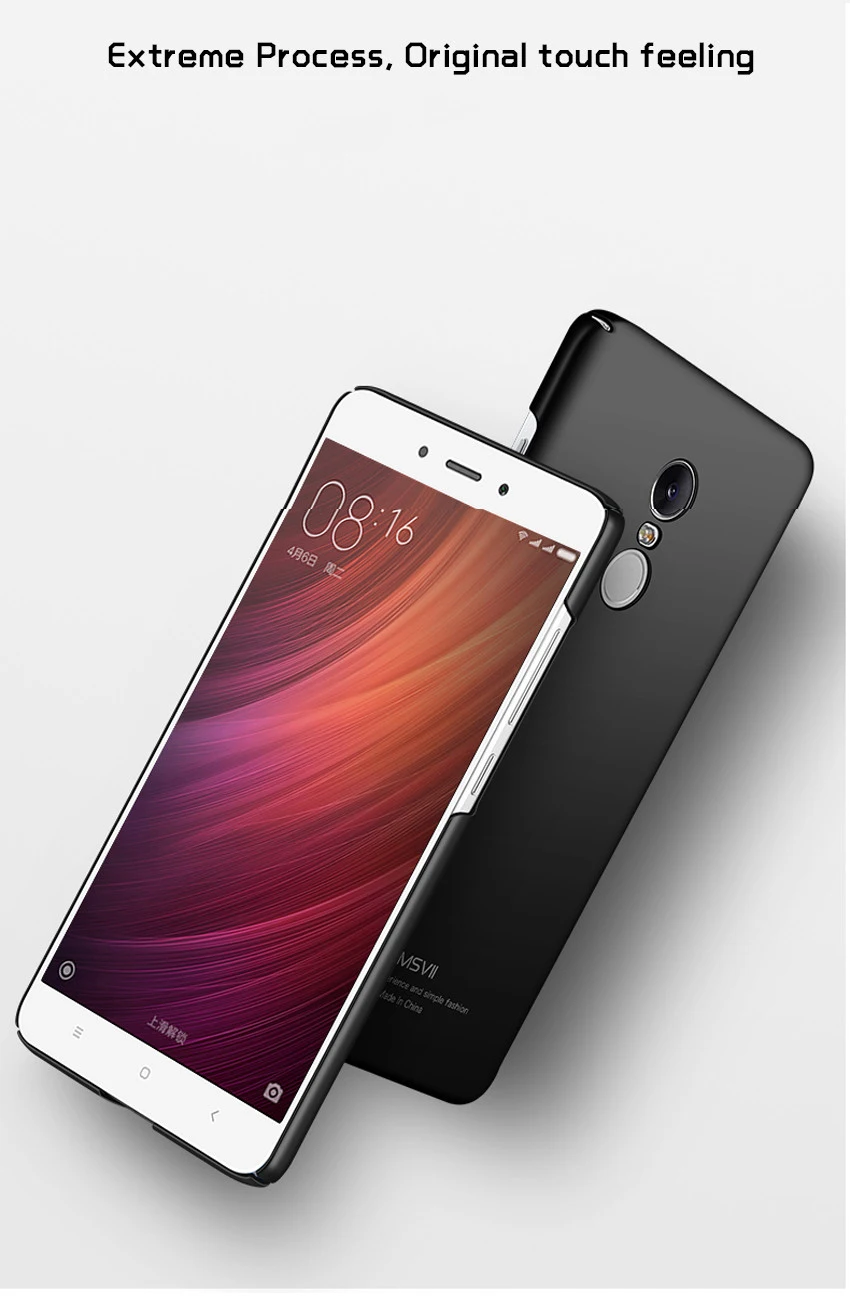 Для Xiaomi Redmi Note 4x Чехол Msvii тонкий матовый чехол для Xiaomi Redmi Note 4 Чехол Xaomi PC чехол для Redmi Note4X чехол s