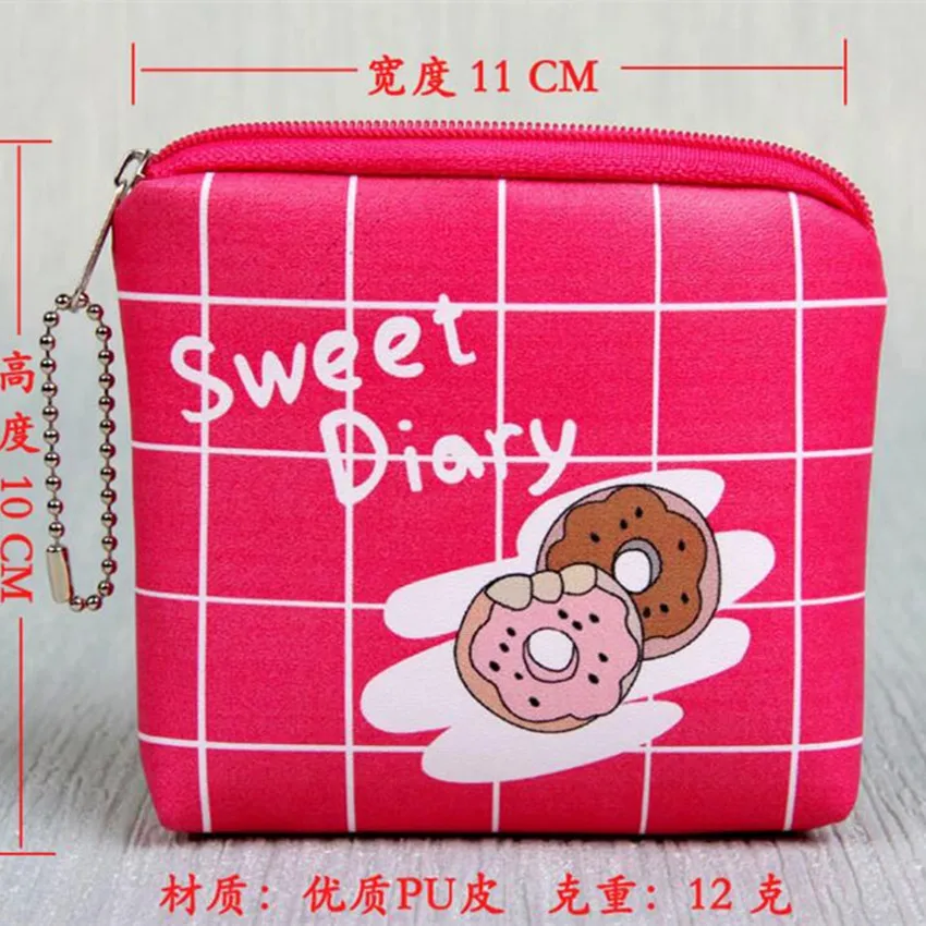 Женские кошельки M199 мультяшный милый кошелек с буквенным узором Пончик