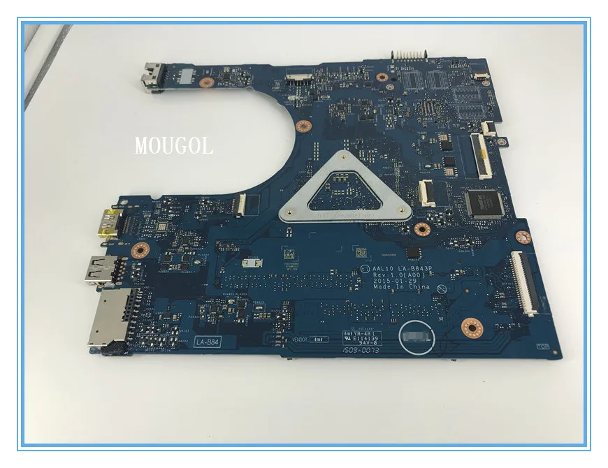 CN-0R53XF R53XF для Dell 5458 5558 Материнская плата ноутбука AAL10 LA-B843P REV: 1 0 (A00) I5-4210U