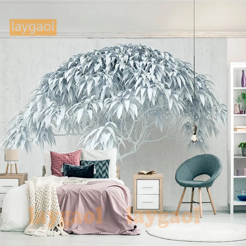 Пользовательские 3D фото обои оригинальность один большой дерево lmitation камень