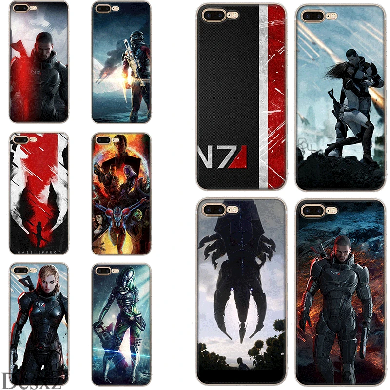 N7 Mass Effect чехол для телефона iPhone 5 5S SE 6 6s 7 8 Plus X XR XS Max мягкие чехлы из
