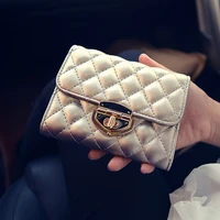 famous brand spring luxury lock short women wallet vintage multifunction coin pocket purse card holder female clutch wallets