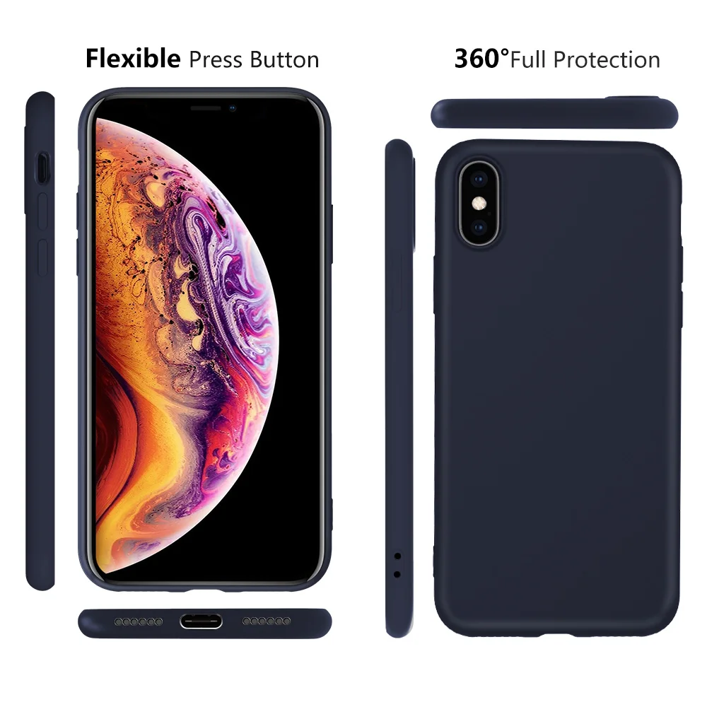X-Level жидкий силиконовый чехол для iPhone 11 Pro X XR XS MAX 6 6S 7 8 Plus SE 2 мягкий гелевый