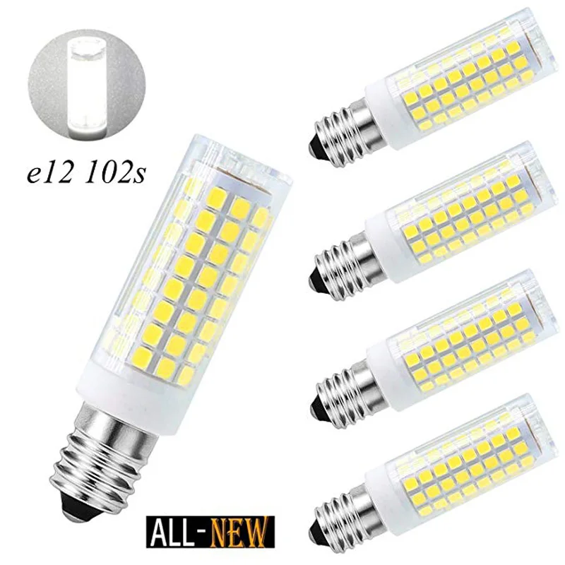 Диммируемая Светодиодная лампа E12 102 светодиодная кукуруза 2835 SMD 110 в 120 10 Вт