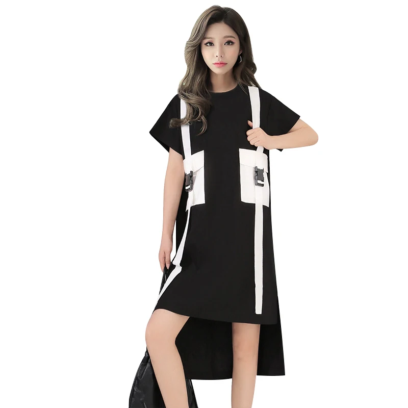 [] Biutefou Новое поступление ремни украшения лоскутные платья дамы 2017 Лето