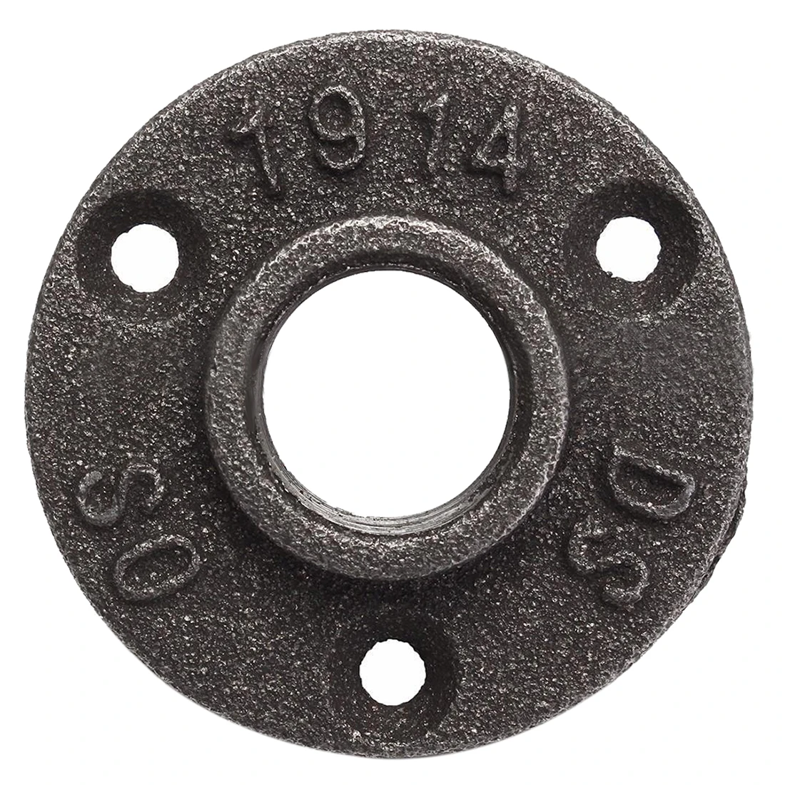3/4 inch Black Cast iron Pipe Fittings Floor Flange BSP Threaded Hole | Flanges