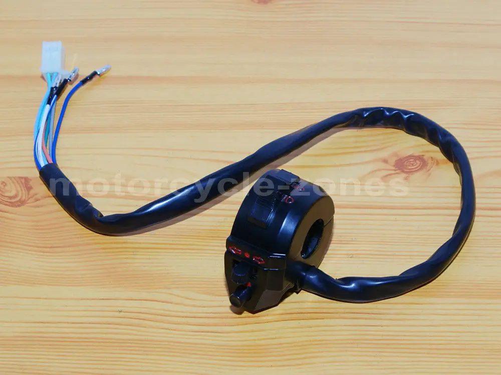 1 шт. черный двойной спортивный Левый переключатель света Сигнал поворота рог для