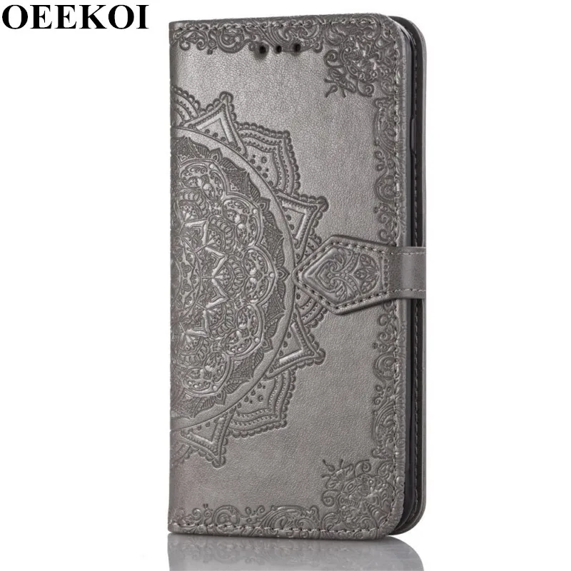 OEEKOL цветок дурмана откидная крышка кожаный чехол для huawei P30 Pro/Y6 Pro 2019/Y7 2019/Y9 2018/Enjoy 9