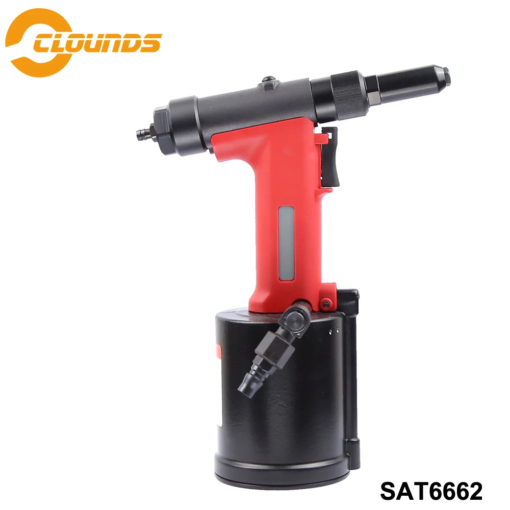 

SAT6662 Air Rivet Gun Pneumatic Hydraulic Rivet Gun 11030N Pull Force Riveter Air Riveter Gun