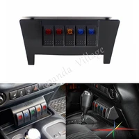 lower on off switch panel 5 rockers lower dash switch panel for jeep wrangler jk 2011 2017 car accessories switch control panel