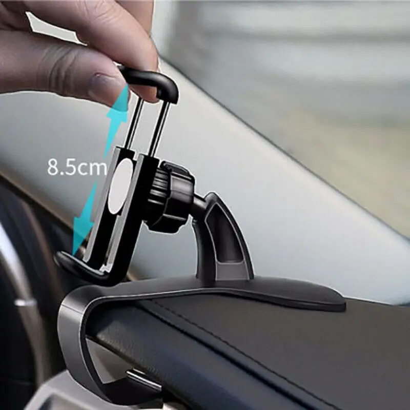 Автомобильный держатель для телефона с поворотом на 360 градусов, держатель для сотового телефона подходит для смартфонов 4-6,5 дюймов, держатель для приборной панели на 360 °