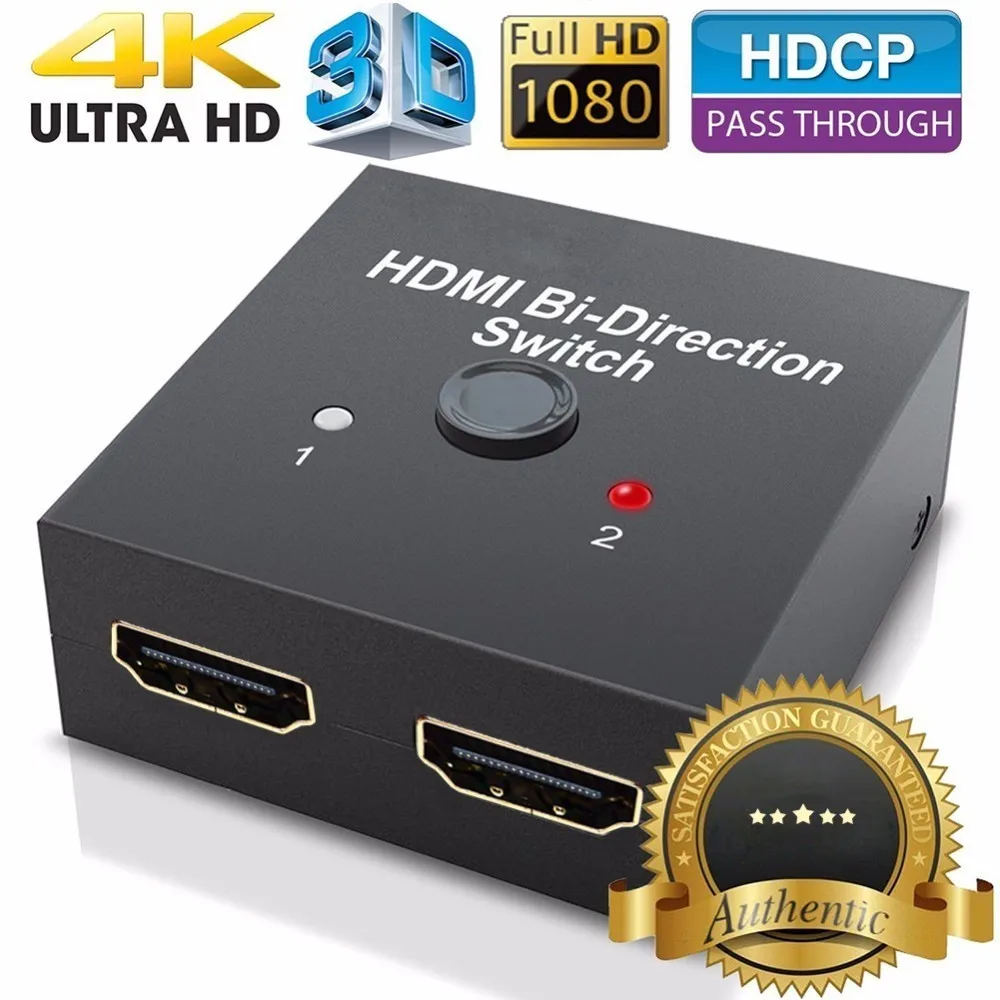 Совершенно новый двунаправленный HDMI 2 0 переключатель Hub HDCP 3D 1080P 4K для PS3 HDTV Xbox