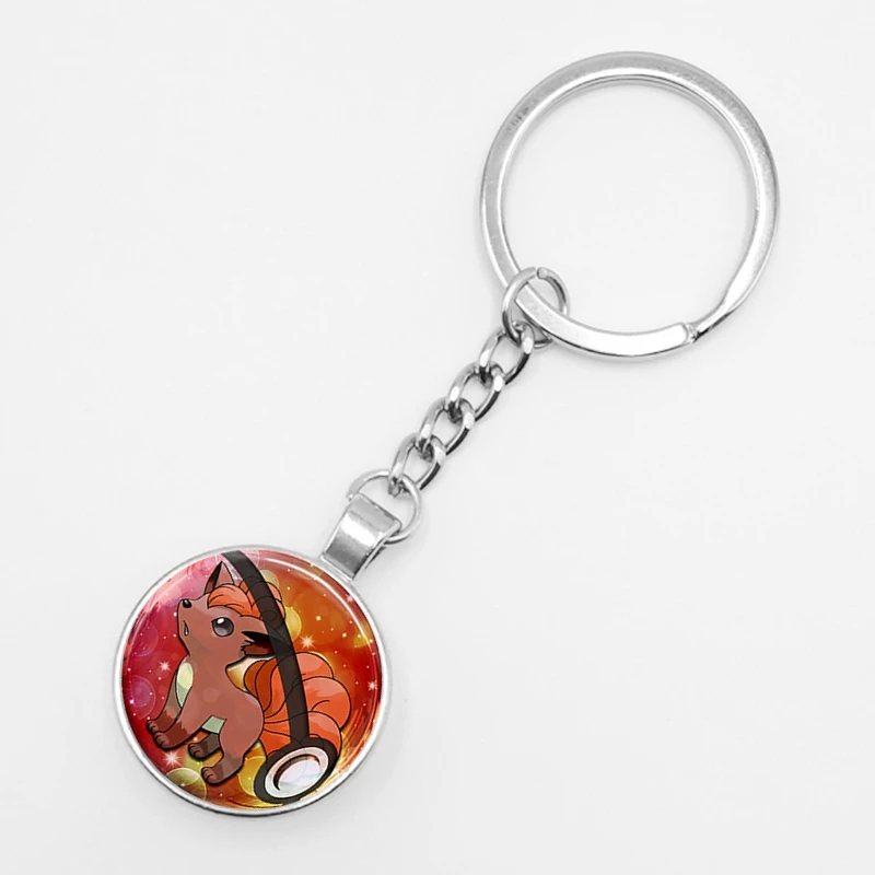 Горячее предложение! Распродажа! Ретро мини-сквиртл Eevee Vulpix простой аниме покемон го брелок пикачу стеклянный карманный монстр-брелок подвеска