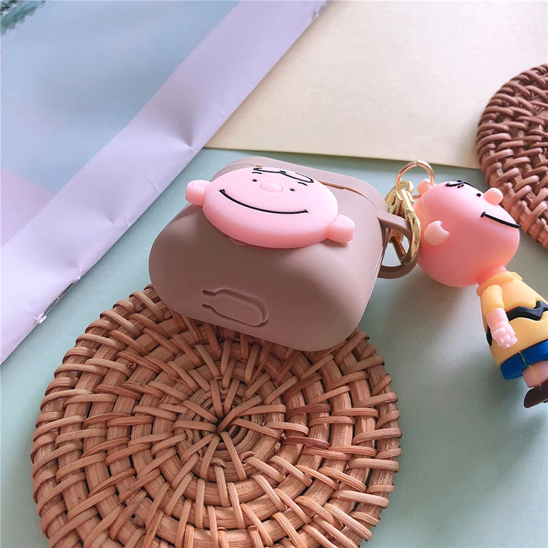 3D кукла игрушка Charlie силиконовый чехол для Apple Airpods чехол защитный чехол Bluetooth беспроводные наушники чехол зарядная коробка чехол сумка