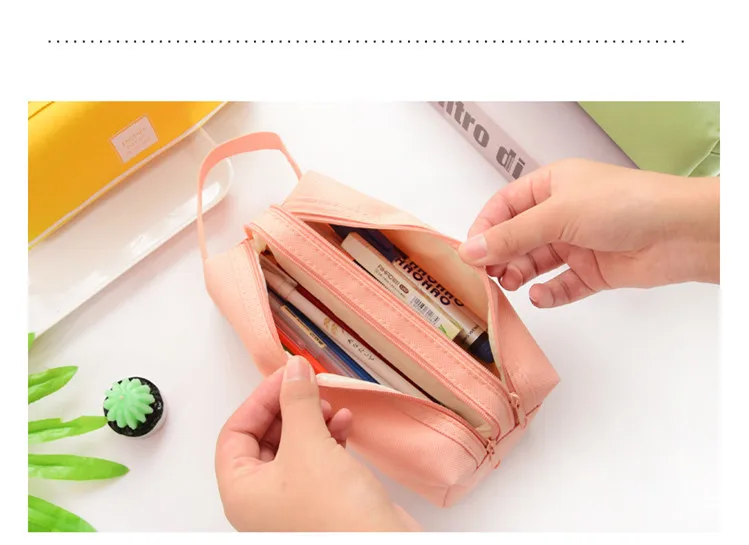 Чехол для карандашей trousse scolaire pink ferace cartuchera para lapices school etui kawaii холст большой емкости kalem kutusu newme box