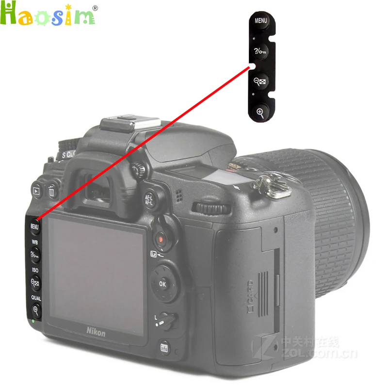 10 шт./лот для Nikon D90 D300 D300S D700 D600 D610 D7000 D7100 функциональную клавишу запасные части