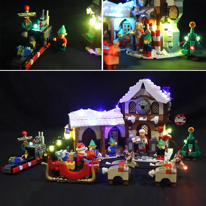 Набор светодиодных светильников для Lego 10245 мастерская Санты отец Рождество