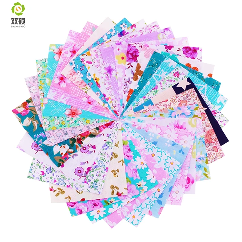 Хлопок Ткань telas лоскутное Шарм квартале пучки для Вышивание DIY ремесел Pillow10 * 10 см