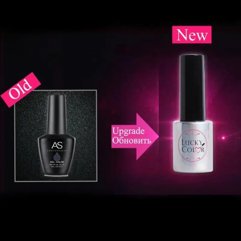Лаки для ногтей Lucky Color Черный Гель-лак высокое качество длительное впитывание УФ