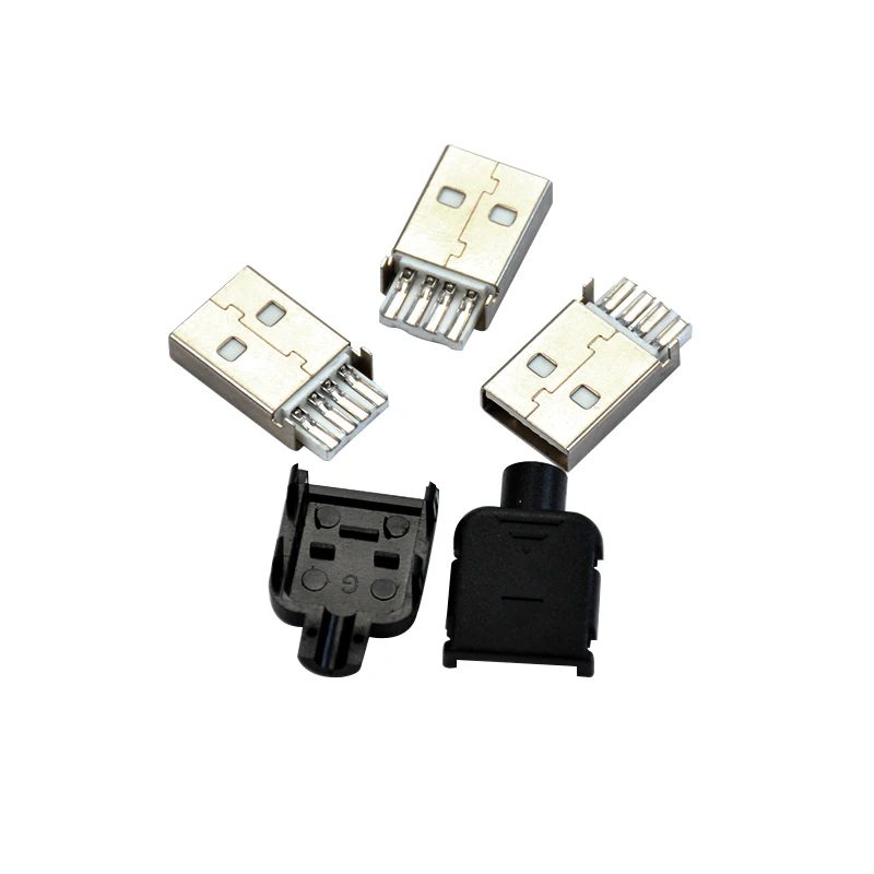 YIMAKER 50 шт. USB разъем типа A 4 контактный с небольшим пластиковым покрытием U22