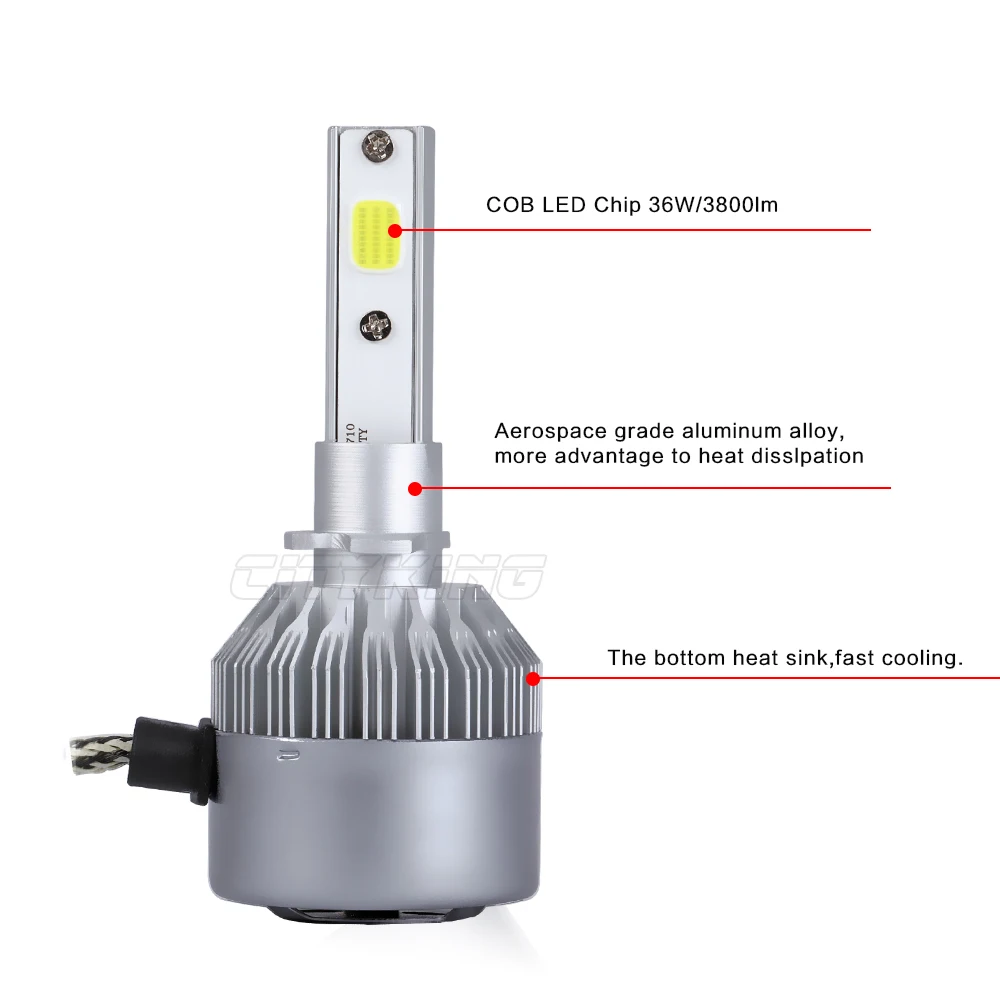 CITYKING H27 881 72W фары для 7600LM светодиодные комплект противотуманные лампы 880 h1 h3