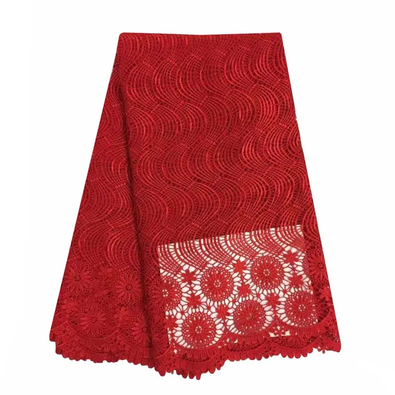 

Swiss Voile Guipure Lace Fabric 5 Yards African Cord Lace Fabric High Quality For Nigerian Traditional Wedding Dress WKS46-9