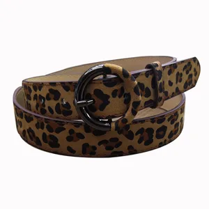 Women's Belt Metal Alloy Pin buckle Belt Leopard Grain Pigskin Leather Suitable for Pants Jeans Dress Girl Valentine's Day Gift