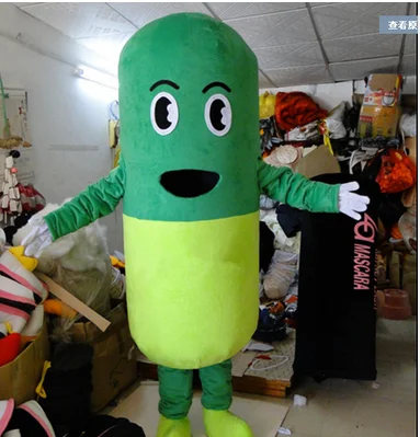 

Mascot Daily Pill Capsules Mascot Costume Adult Size Cartoon Pill Theme Anime Cosplay Costumes Carnival Fancy Dress Costume