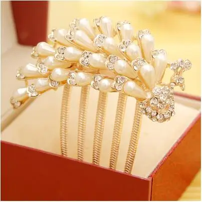 Модные жемчужные цветочные аксессуары для женщин и девушек в пучок заколки волос