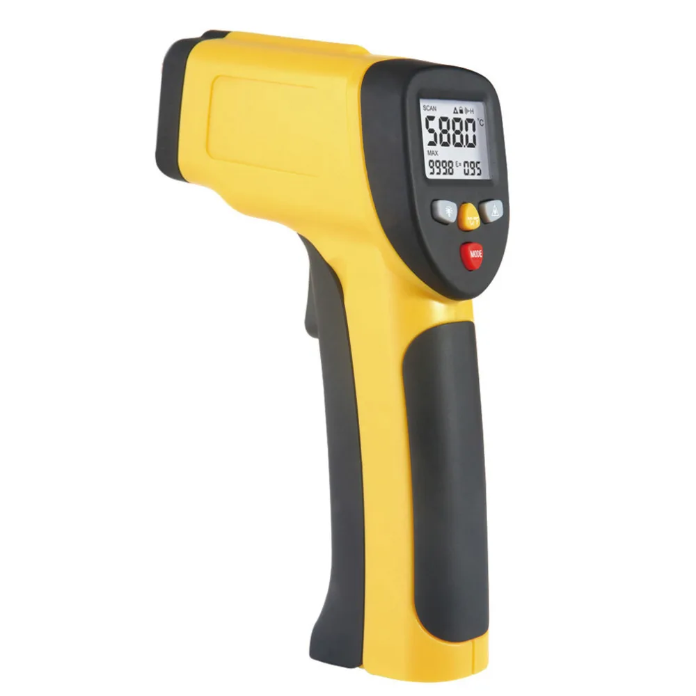 Multi Purpose Dual Laser LCD Display IR Infrared Thermometer -50 To 1050 Degree Celsius Temperature Meter Sensor HT-819 | Инструменты