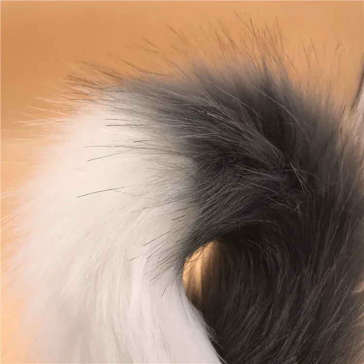 Gray And White Fox Tail Anal Plug Metal Toys Erotic Butt Sex Toy for Woman Men Sexy Adult Products | Красота и здоровье