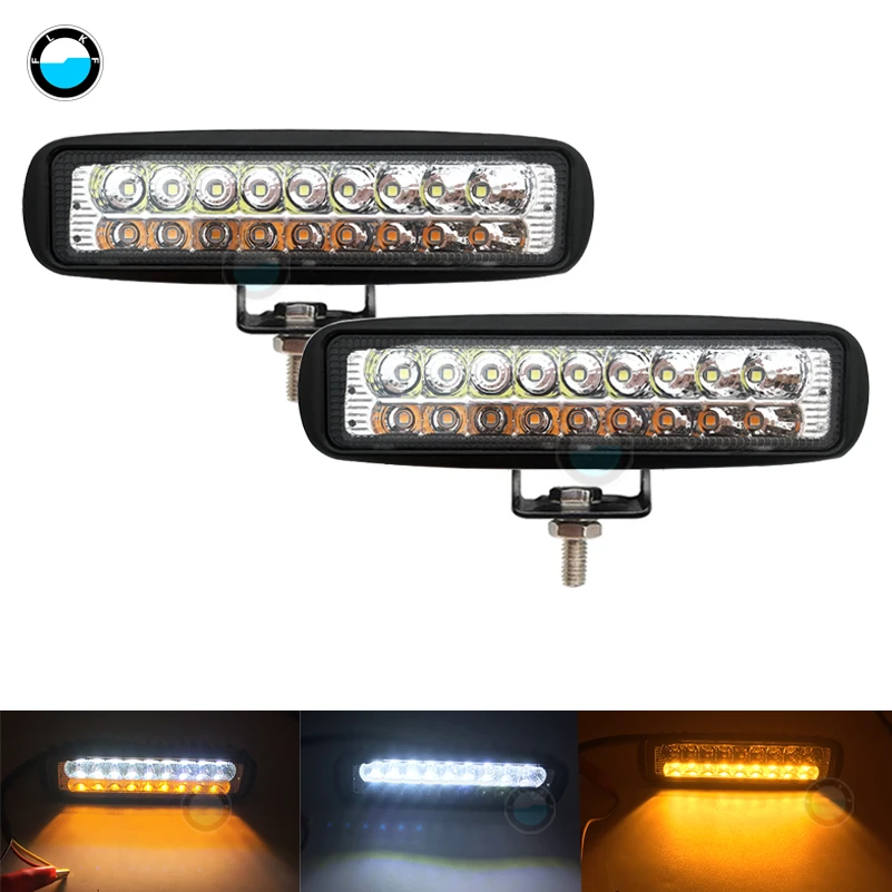2 шт. 6 дюймов 18 Вт Светодиодный светильник бар для внедорожников автомобилей