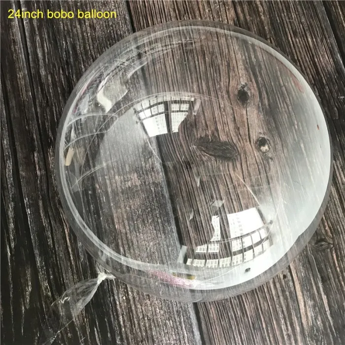 24inch bobo balloon DIY Свадебные украшения для дня рождения 10 г блестящая пудра для светящиеся воздушные шары Bobo перо прозрачный ПВХ воздушные шары вечерние украшения - Цвет: 24inch bobo balloon