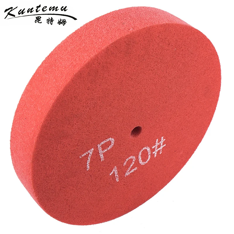 

1PC 300mm Grit 120 Red Fiber Polishing Wheel With 7P For Metal Polishing