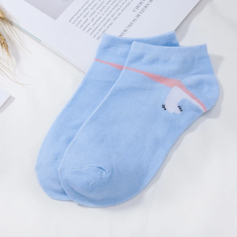 5 colors Women Socks Girls Cute Cartoon Boat Fashion Lady Spring And Summer Short Casual Ankle New Dropshipping | Женская одежда
