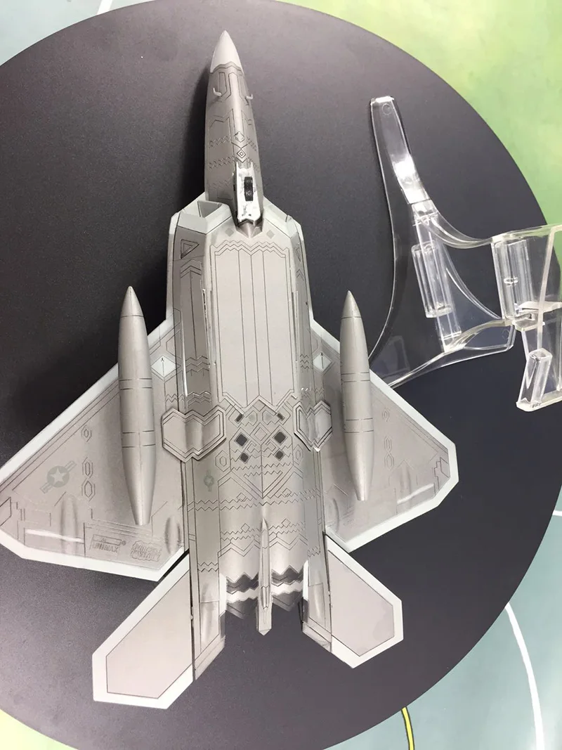 Для коллекции 1/72 F22 военный сплав литье под давлением моделирование самолет Раптор истребитель самолет с подставкой модель для мальчиков детей